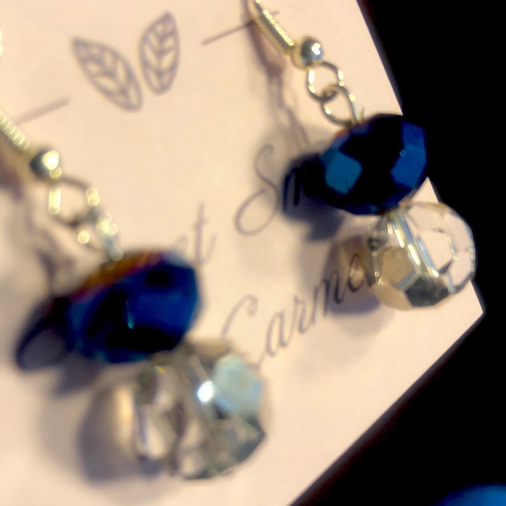 Hand crafted earrings Each stone has been carefully selected